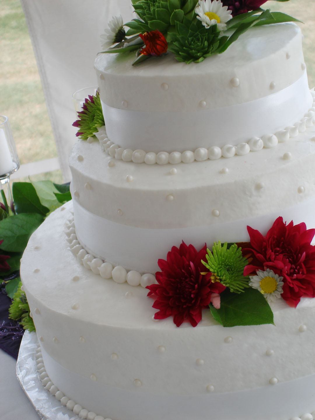 Vibrant Flower Cake