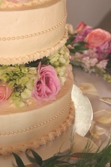 Pink and Beige Cake